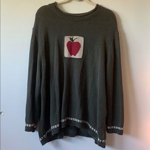 double sided thick appple sweater